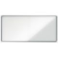 Gablota magnetyczna Nobo Premium Plus, zewnętrzna, przesuwne szkło, zamykanana na klucz, w aluminiowej ramie 27 x A4