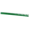 Grzbiety do bindowania Office Products 16mm, do 145 kartek, plastikowe, 100 sztuk zielone
