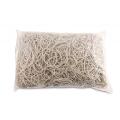 Gumki recepturki Office Products, średnica 50 mm, 60% kauczuku, 1 kg białe
