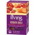Herbata biała IRVING Poziomkowa z Mandarynką, aromatyzowa, torebki w kopertach 20 kopert