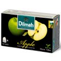 Herbata czarna Dilmah Flavoured Ceylon Tea, aromatyzowana, 20 torebek ze sznureczkami jabłko