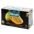 Herbata czarna Dilmah Flavoured Ceylon Tea, aromatyzowana, 20 torebek ze sznureczkami gruszka pomarańcza