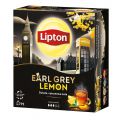 Herbata czarna Lipton Earl Grey Lemon, aromatyzowana, ekspresowa, torebki ze sznureczkami 92 torebki