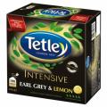 Herbata czarna Tetley Intensive Earl Grey & Lemon, aromatyzowana, torebki ze sznureczkami 100 torebek