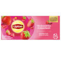 Herbata owocowa Lipton Truskawka i Rabarbar, torebki ze sznureczkami 20 torebek