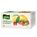 Herbata owocowa Vitax Inspiracje Truskawka & Mango, torebki ze sznureczkami 20 torebek