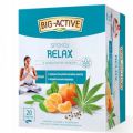 Herbata zielona Big-Active, aromatyzowana, ekspresowa, 20 torebek relax z konopią i melisą