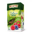 Herbata zielona Big-Active, liściasta aromatyzowana, 100g malina