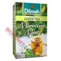 Herbata zielona Dilmah Green Tea, 20 torebek ze sznureczkami marokańska mięta