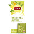 Herbata zielona Lipton Feel Good Selection Balance Citrus, aromatyzowana, torebki w kopertach 25 kopert