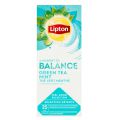 Herbata zielona Lipton Feel Good Selection Balance Green Tea, 25 torebek w kopertach zielona z miętą