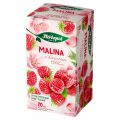 Herbata ziołowo-owocowa Herbapol, 20 torebek bez sznureczków malina z kwiatem róży