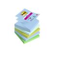 Karteczki harmonijkowe Post-it Super Sticky Z-Notes 76 x 76 mm, kolekcja Oasis, 4 kolory bloczków 5 x 90 kartek