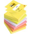 Karteczki harmonijkowe Post-it Z-Notes 76 x 76 mm, 5 kolorów bloczków 6 x 100 kartek