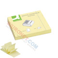 Karteczki harmonijkowe Q-Connect 76x76 mm, bloczek 100 kartek kolor żółty
