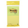 Karteczki Post-it 76x63,5 mm, 2 bloczki po 75 kartek na zawieszce żółto - zielone