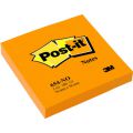Karteczki Post-it 76x76 mm, neonowy bloczek 100 kartek pomarańczowy