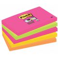 Karteczki Post-it Super Sticky paleta Kapsztad, komplet bloczków po 90 kartek 76 x 127 mm - 5 bloczków
