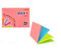 Karteczki przylepne 76 x 101 mm, Stick'n Magic Pads,100 kartek w czterech kolorach mix neon