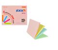 Karteczki przylepne 76 x 101 mm, Stick'n Magic Pads,100 kartek w czterech kolorach mix pastel