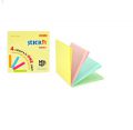 Karteczki przylepne 76 x 76 mm, Stick'n Magic Pads,100 kartek w czterech kolorach mix pastel