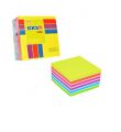 Karteczki przylepne Stick'n 76x76 mm, kostka 400 kartek, mix kolorów 6 kolorów