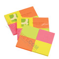 Karteczki samoprzylepne Donau 38x51 mm, 4 x bloczek 50 kartek, neonowe 4 kolory