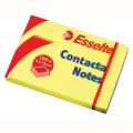 Karteczki samoprzylepne Esselte Contacta, bloczek 100 kartek, kolor żółty 75 x 75 mm