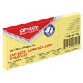 Karteczki samoprzylepne Office Products, bloczek 100 kartek, kolor żółty 38 x 51 mm