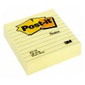 Karteczki samoprzylepne Post-it 100x100 mm, żółty bloczek w linie 1 x 300 kartek