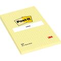 Karteczki samoprzylepne Post-it 102 x 152 mm, żółty bloczek w kratkę 1 x 100 kartek