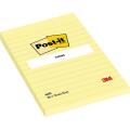 Karteczki samoprzylepne Post-it 102 x 152 mm, żółty bloczek w linie 1 x 100 kartek