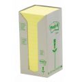 Karteczki samoprzylepne Post-it Ekologiczne 76x76 mm, zestaw żółtych bloczków 16 x 100 kartek