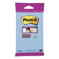Karteczki samoprzylepne Post-it Super Sticky 101 x 152 mm, niebieski bloczek w linie, w blistrze 1 x 45 kartek