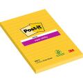 Karteczki samoprzylepne Post-it Super Sticky 102 x 152 mm, żółty bloczek w linie 1 x 75 kartek