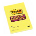 Karteczki samoprzylepne Post-it Super Sticky 102x152 mm, żółty bloczek w linie 1 x 75 kartek