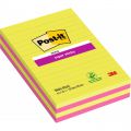 Karteczki samoprzylepne Post-it Super Sticky 127 x 203 mm, 2 kolory bloczków w linie 4 x 45 kartek