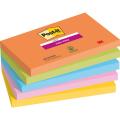 Karteczki samoprzylepne Post-it Super Sticky 76 x 127 mm, kolekcja Boost, 5 kolorów bloczków 5 x 90 kartek