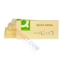 Karteczki samoprzylepne Q-Connect, bloczek 100 kartek, kolor żółty 3 bloczki 38 x 51 mm