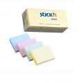 Karteczki samoprzylepne Stick'n 38 x 51 mm, 4 kolory pastelowe 12 x 100 kartek