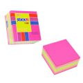 Karteczki samoprzylepne Stick'n, 51 x 51 mm, 250 kartek, mix kolorów neonowych różowy mix neon