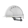 Kask ochronny przemysłowy JSP EVO2 Comfort Plus, hełm wentylowany, regulacja obwodu biały