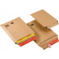Koperty kartonowe NC Koperty CardPack z możliwością rozszerzenia RBD, samoprzylepne z paskiem HK, brązowe, 100 sztuk 353 x 518 mm