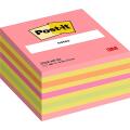 Kostka karteczek samoprzylepnych Post-it 76 x 76 mm, różowe i żółte 450 kartek