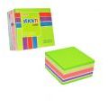 Kostka karteczek samoprzylepnych Stick'n 76 x 76 mm, zielony mix 5 kolorów 1 x 400 kartek