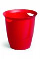Kosz biurowy Durable, plastikowy, pojemność 16 litrów czerwony