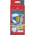 Kredki ołówkowe Faber Casatell Jumbo, trójkątne 10 koloró