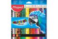 Kredki ołówkowe Maped Color'Peps Animals, trójkątne 24 kolory