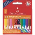 Kredki świecowe Faber Castell, trójkątne, 12 kolorów 12 kolorów