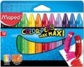 Kredki świecowe Maped ColorPeps Wax Maxi, grube trójkątne 12 kolorów